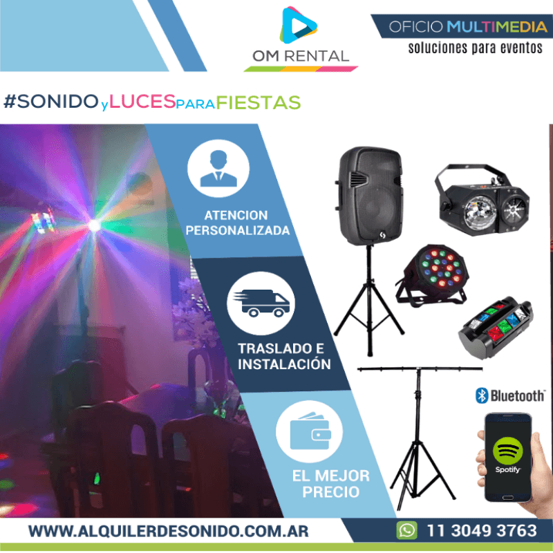 Foto del Combo Sonido y Luces Básico de OM Rental