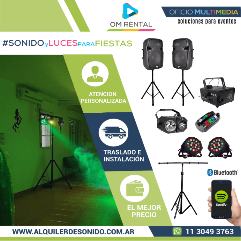 Foto del Combo Sonido y Luces Estándar de OM Rental
