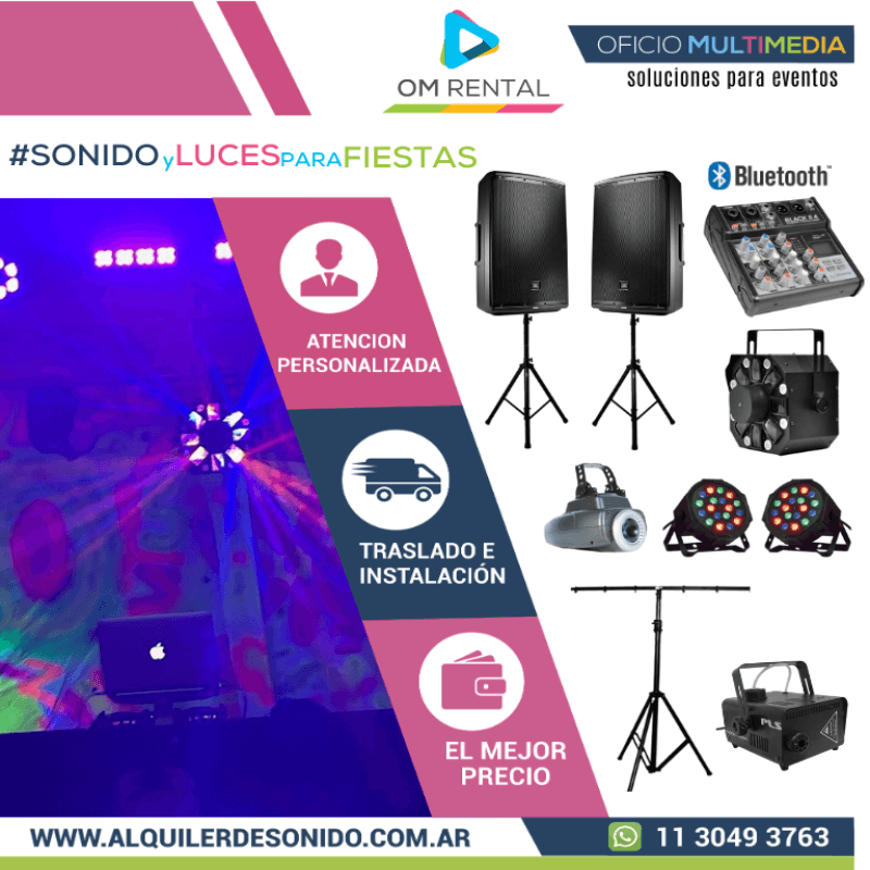 Foto del Combo Sonido y Luces Intermedio de OM Rental