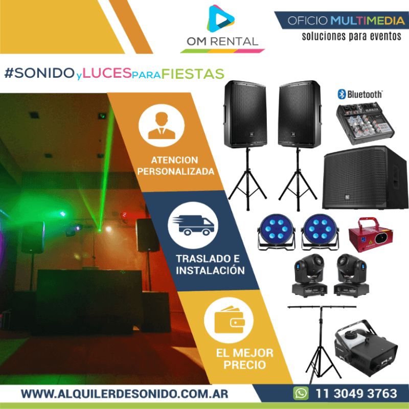 Foto del Combo Sonido y Luces Pro de OM Rental